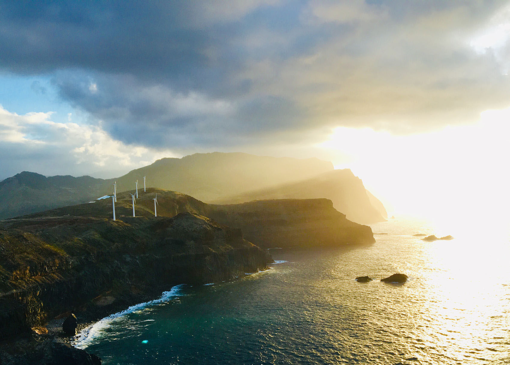 Canical, Madeira at sunset